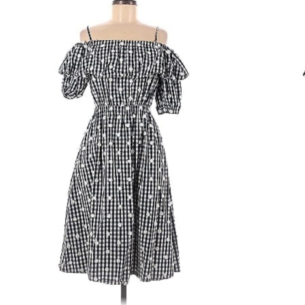 Perseverance London Gingham Daisy Cotton Sundress